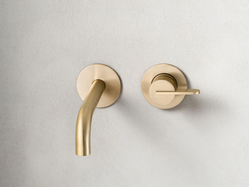 SWING 5920410 - 2 hole single handle wall-mounted washbasin mixer by QD Magistro Lab - view 3